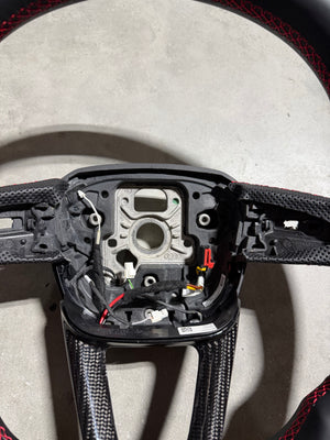 2015-2026+ Audi SQ3/SQ5/SQ7/SQ8 Carbon Fiber Steering Wheel - IN STOCK - AutoLEDTech.com