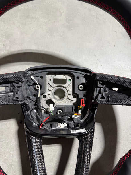 2015-2026+ Audi SQ3/SQ5/SQ7/SQ8 Carbon Fiber Steering Wheel - IN STOCK - AutoLEDTech.com
