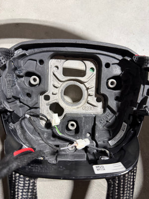 2015-2026+ Audi SQ3/SQ5/SQ7/SQ8 Carbon Fiber Steering Wheel - IN STOCK - AutoLEDTech.com