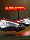 2012-2020 Toyota 86 GT86 Scion FRS Subaru BRZ RGBW Flow Series LED Halo DRL Headlights