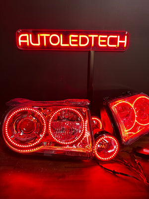 2005-2010 Chrysler 300C/SRT RGBW Flow Series Halo Headlights