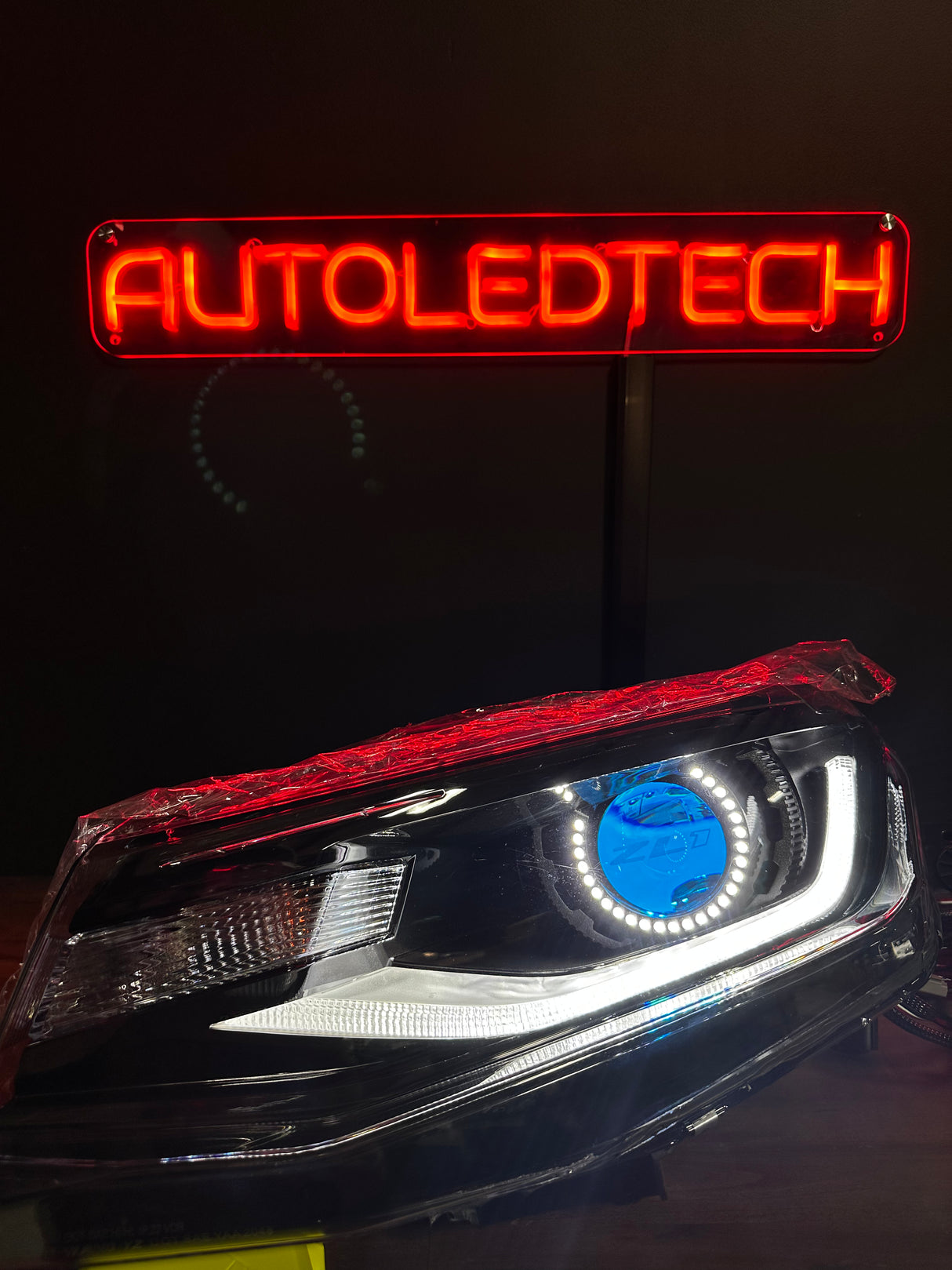 2016-2018 Chevrolet Camaro RGBW Flow Series LED DRL Prebuilt Halo Headlights