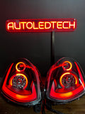 2003-2007 Infiniti G35 Coupe RGBW Flow Series LED Halo DRL Custom Headlights