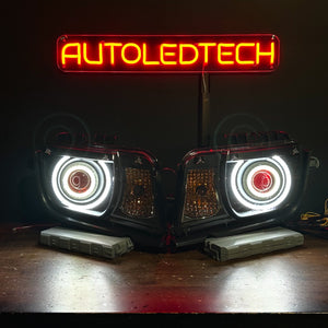 2010-2013 Chevrolet Camaro LS LT (Non-RS) RGBW Flow Series LED Prebuilt Halo Headlights