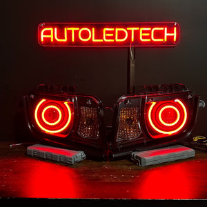 2010-2013 Chevrolet Camaro LS LT (Non-RS) RGBW Flow Series LED Prebuilt Halo Headlights