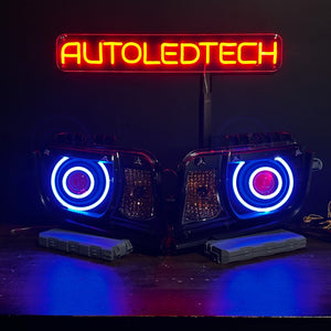 2010-2013 Chevrolet Camaro LS LT (Non-RS) RGBW Flow Series LED Prebuilt Halo Headlights