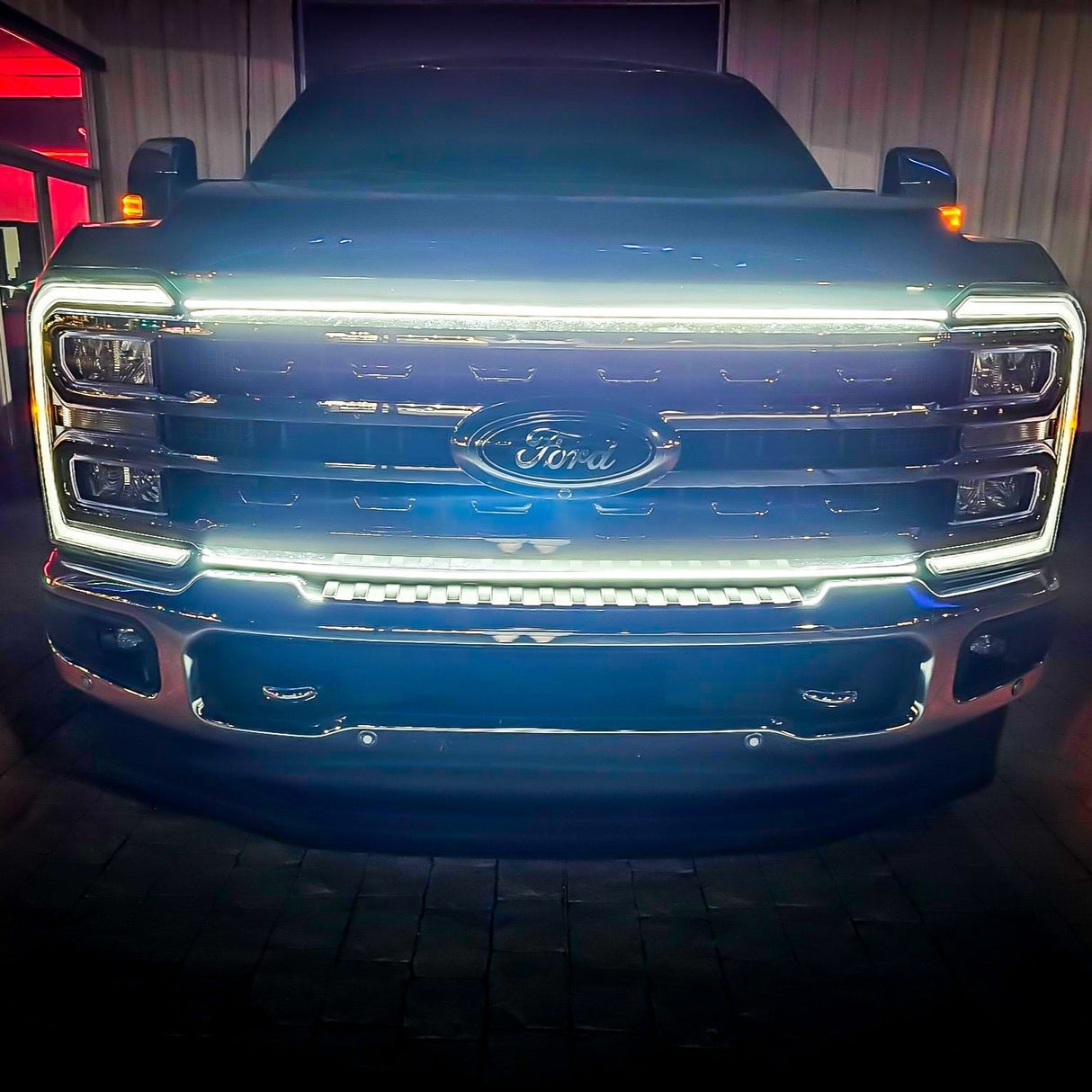 2023-2024+ Ford Super Duty F250 F350 LED Grill Accent Lights Bar Kit