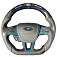 2015-2026+ Ford Focus RS ST Carbon Fiber Steering Wheel w/ LED Display - AutoLEDTech.com