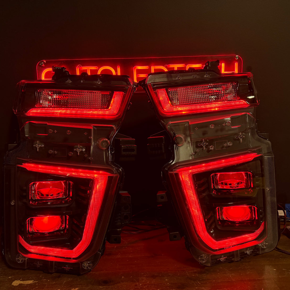 2020-2024 Chevrolet Silverado HD RGBW Flow Series HYBRID LED DRL Projector Replacement Headlights