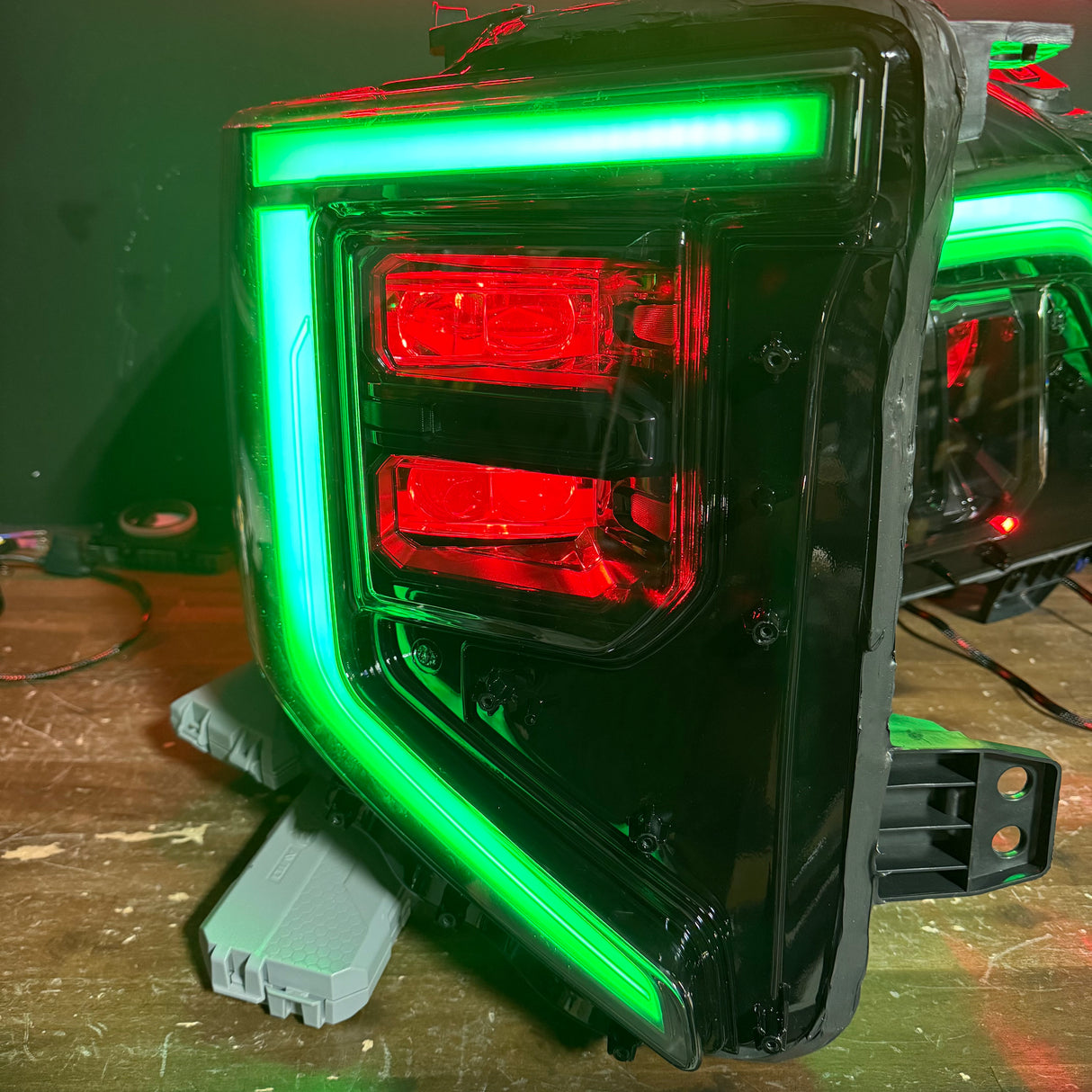 2022-2025+ GMC Sierra 1500 RGBW Flow Series LED DRL Headlights
