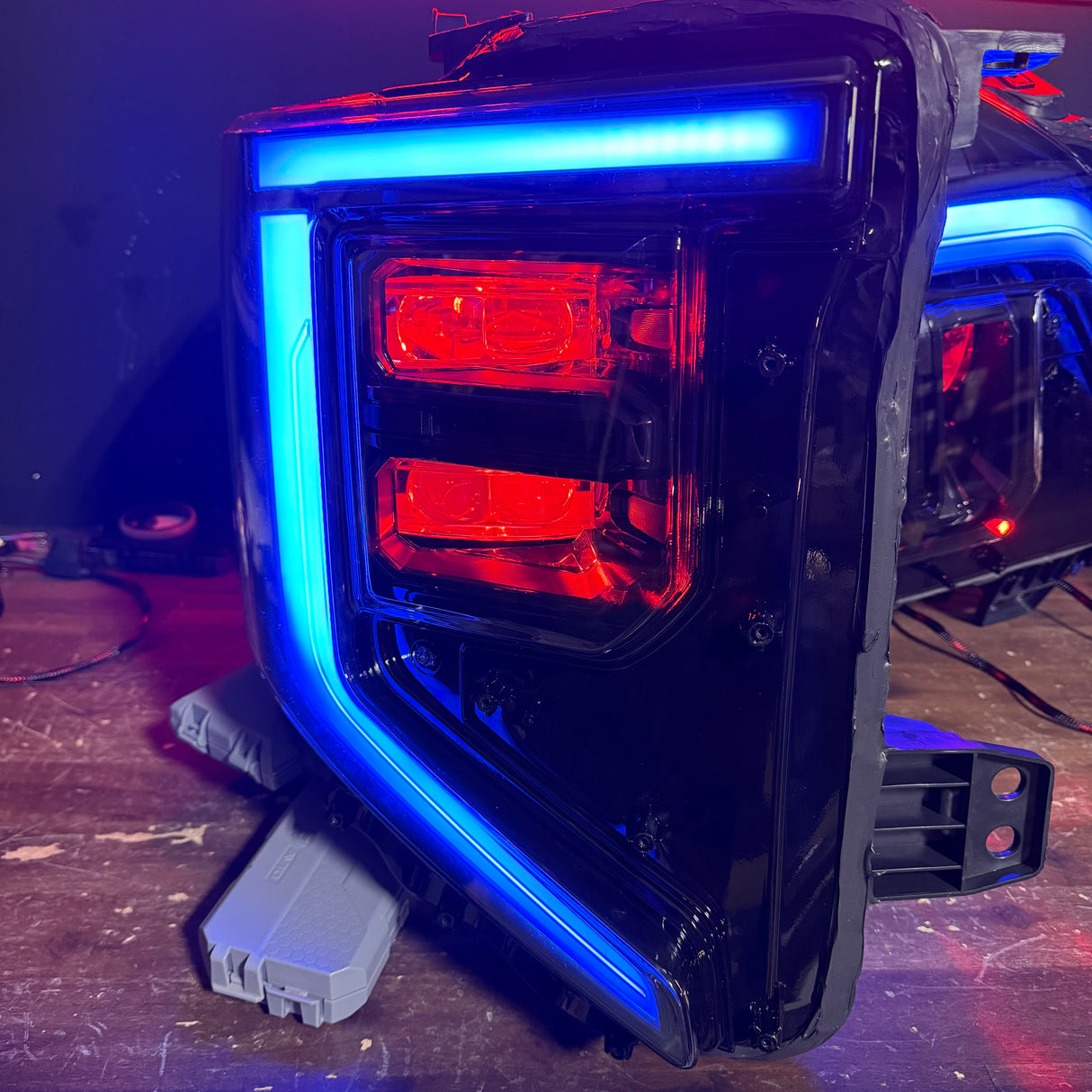 2022-2025+ GMC Sierra 1500 RGBW Flow Series LED DRL Headlights