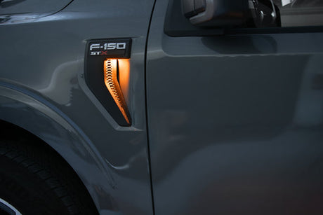 2021-2026+ Ford F150 LED Fender Vent Lighting Kit - Plug & Play - AutoLEDTech.com