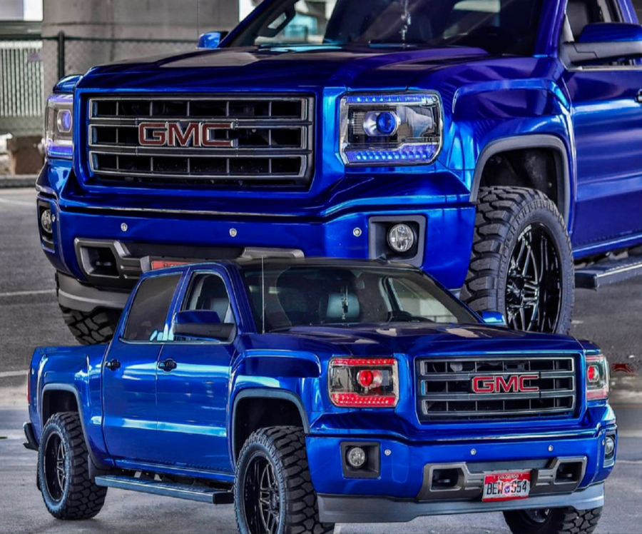 2014-2019 GMC Sierra HD RGBW Flow Series LED DRL Headlights