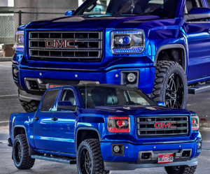 2014-2019 GMC Sierra HD RGBW Flow Series LED DRL Headlights