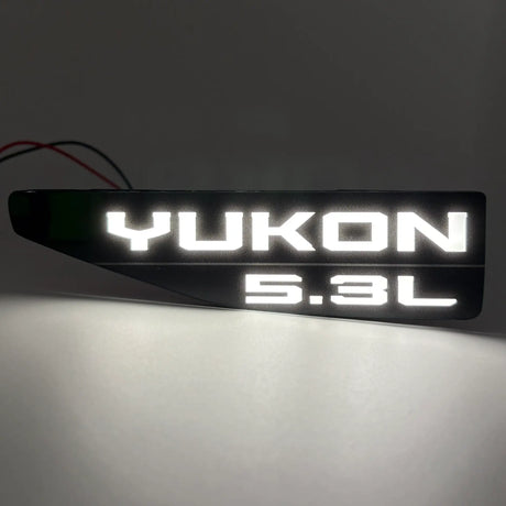 2021-2027 GMC Yukon Illuminated Fender Badge - AutoLEDTech.com