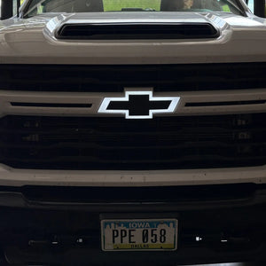 2020-2027 Chevy Silverado HD White/Amber Illuminated Bowtie Emblem