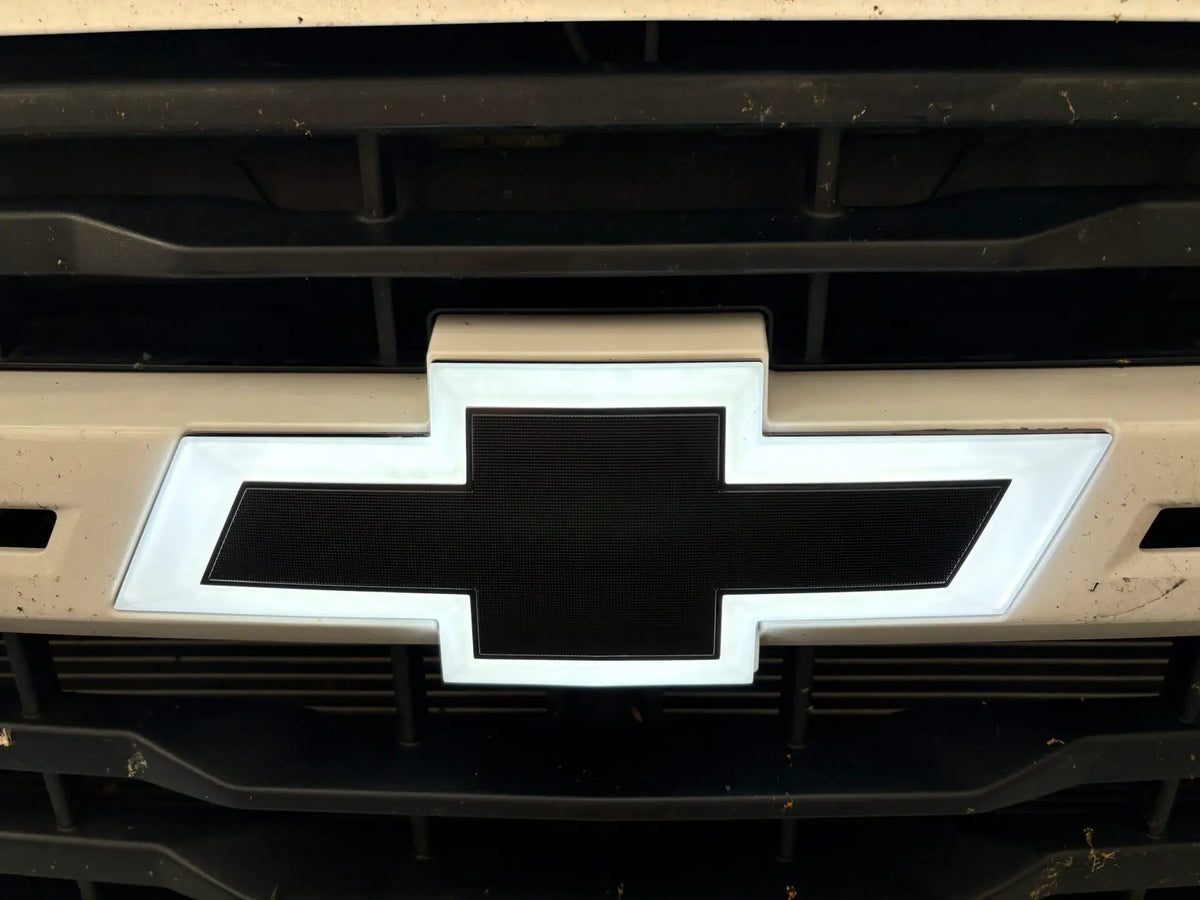 2020-2027 Chevy Silverado HD White/Amber Illuminated Bowtie Emblem