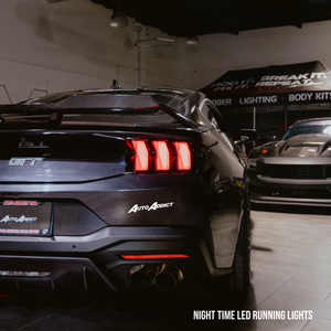 24+ Ford Mustang S650 Smoked Euro Style LED Tail Lights