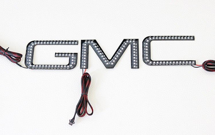 Illuminated GMC RGBW LED Badge Emblem Logo (RGBW | Flow Series) LED headlight kit AutoLEDTech Oracle Lighting Trendz Flow Series RGBHaloKits OneUpLighting Morimoto