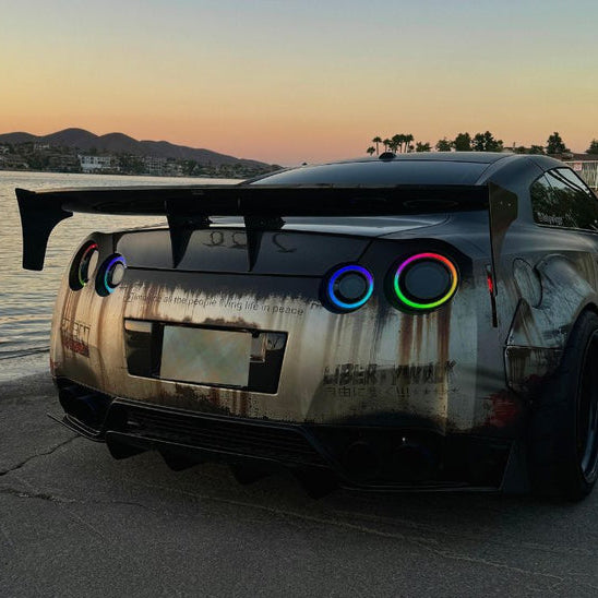2008-2024 Nissan GTR R35 RGB Flow Smoked LED Tail Lights
