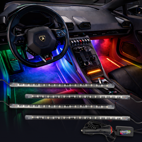 Flow Series RGB LED Interior Footwell Lighting Kit Plug & Play - AutoLEDTech.com