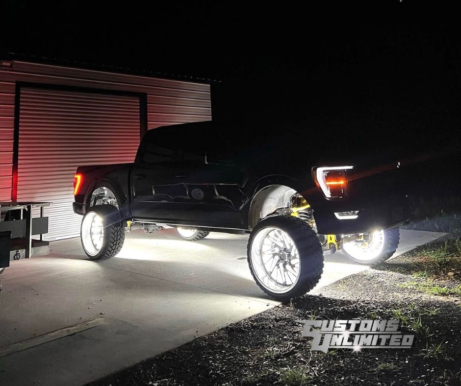 5 ROW Pure White LED Wheel Ring Lights Kit