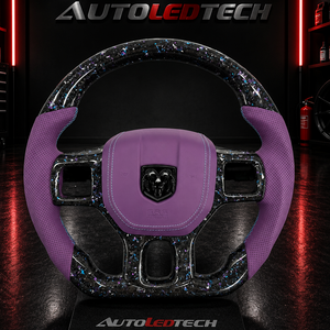 2012-2018 Dodge Ram Custom Carbon Fiber Steering Wheel - AutoLEDTech.com