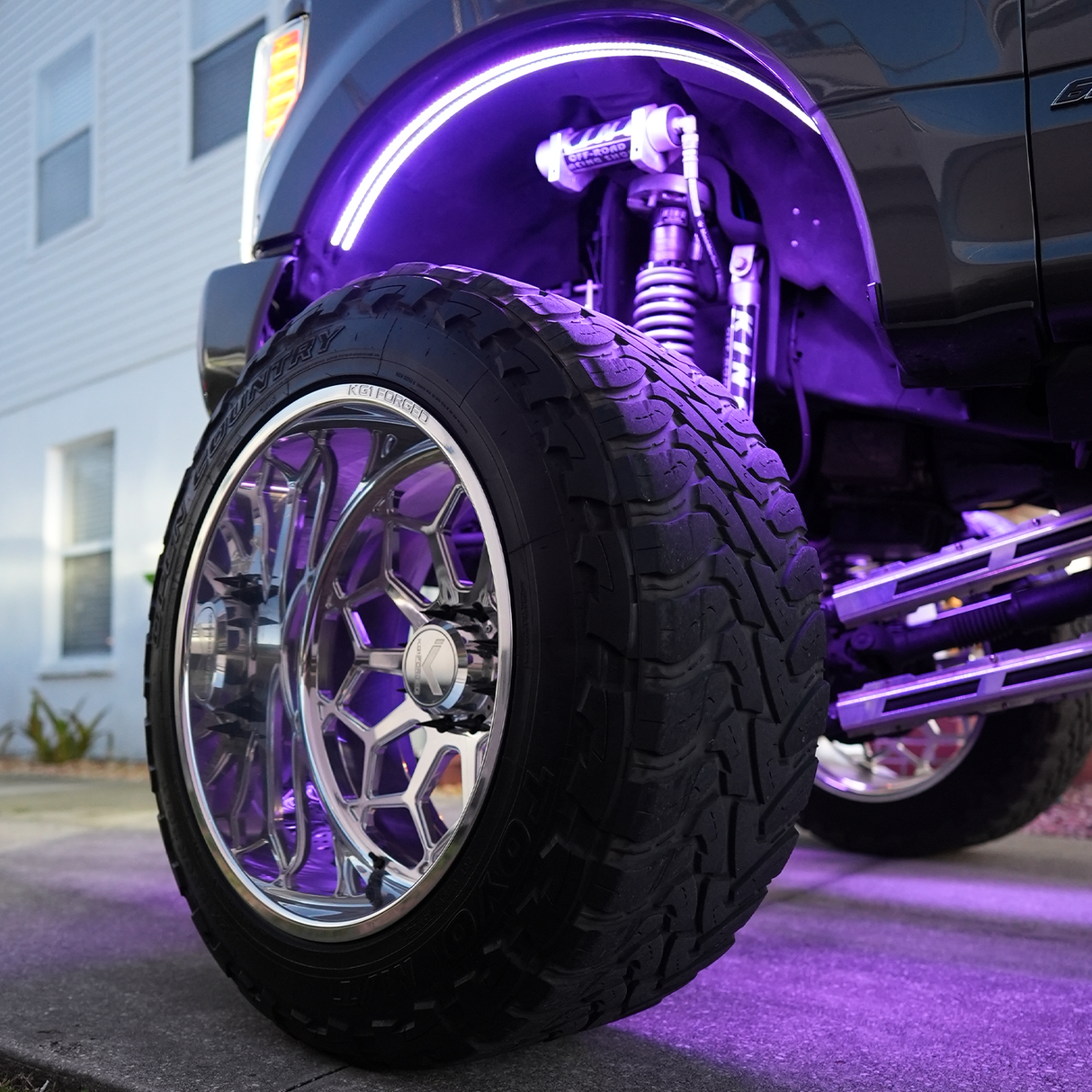 White or RGBW LED Fender Well Arch Lights Kit