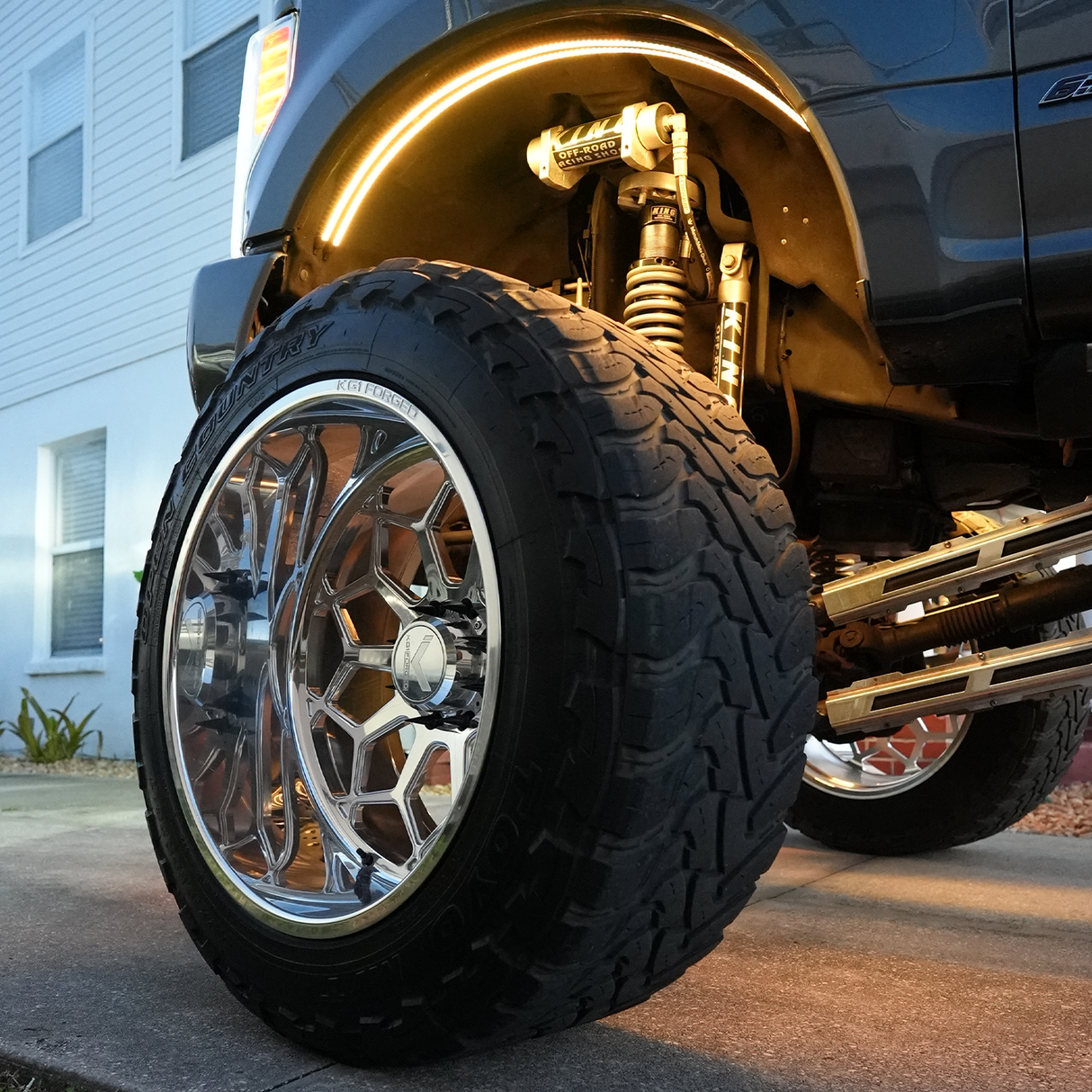 White or RGBW LED Fender Well Arch Lights Kit