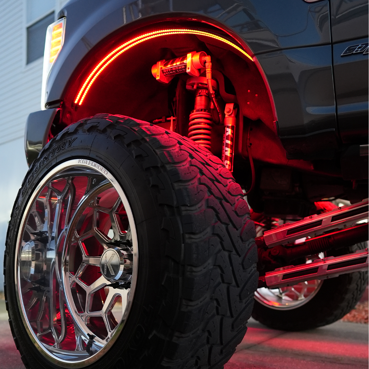 White or RGBW LED Fender Well Arch Lights Kit
