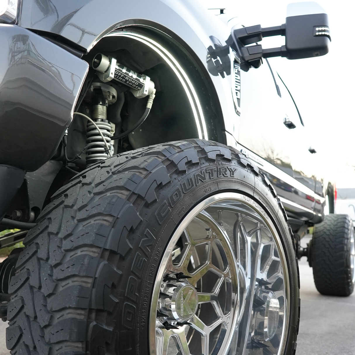 White or RGBW LED Fender Well Arch Lights Kit