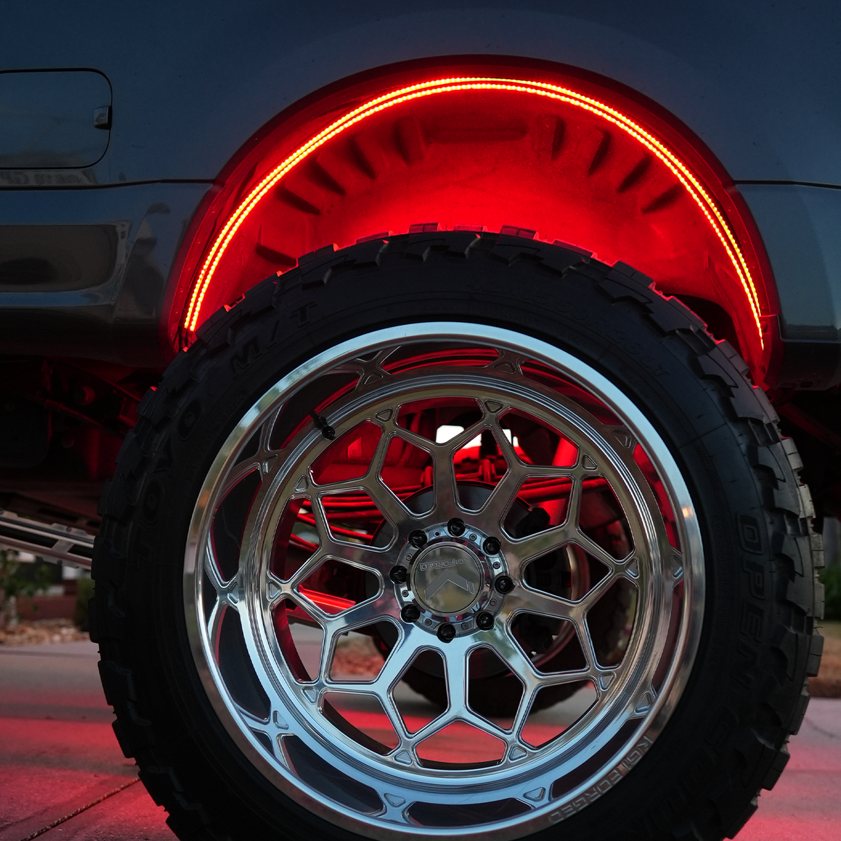 White or RGBW LED Fender Well Arch Lights Kit