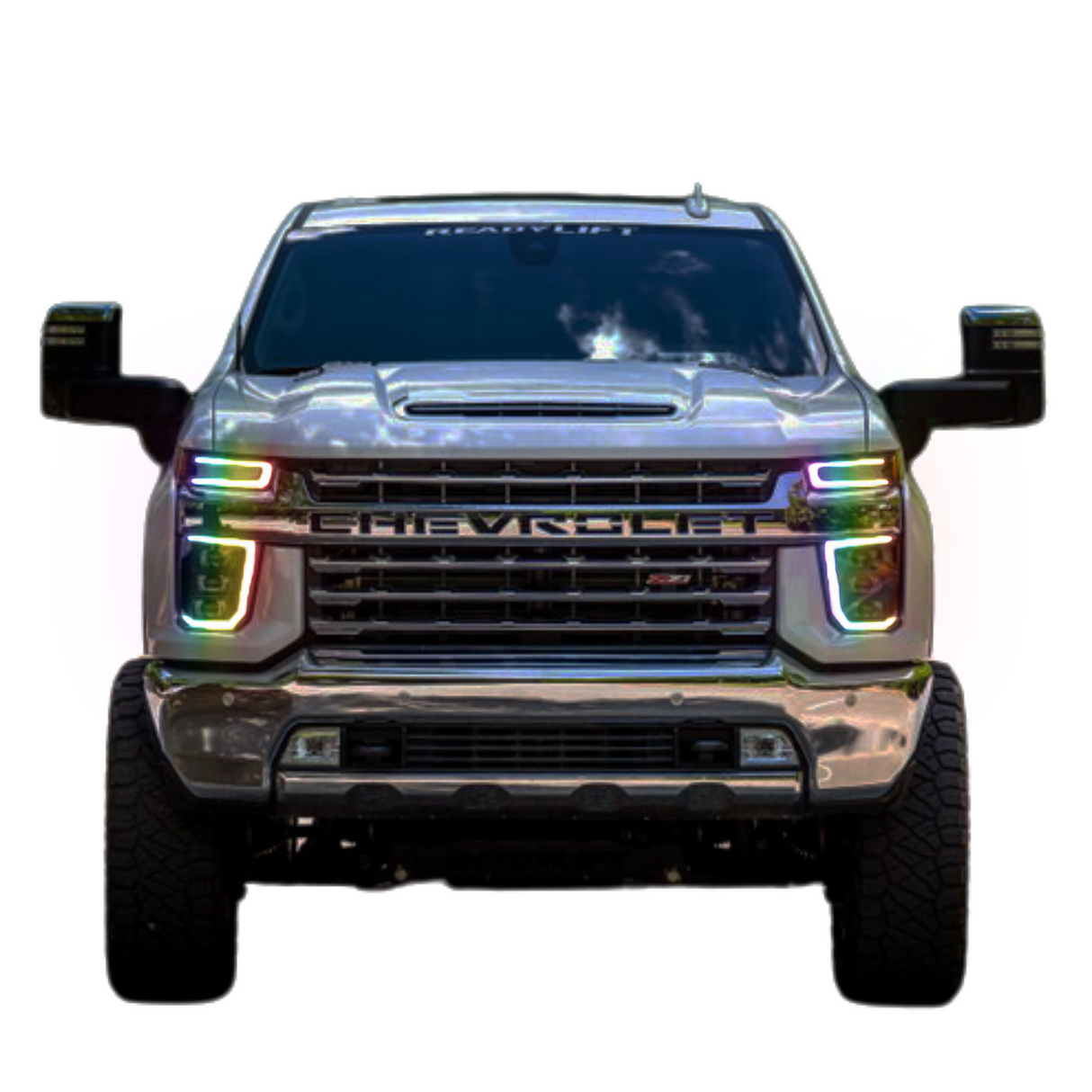 2020-2024 Chevrolet Silverado HD RGBW Flow Series XB LED DRL Headlights