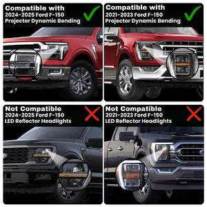 2021-2025+ Ford F150 + Raptor Plug & Play LED Headlight DRL Power Harness