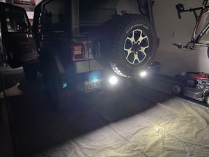 2018-2025+ Jeep Wrangler JL Red Smoked LED Flush Mount Tail Lights