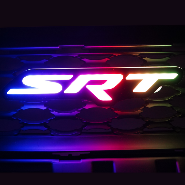 MOPAR SRT8 Emblem Chrome & Red – Direct Replacement For Chrysler, Dodge, Jeep (05029893AB)