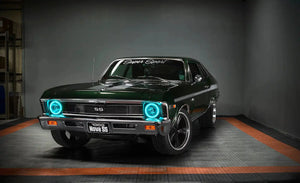 7 inch sealed beam halo ColorSHIFT in aqua