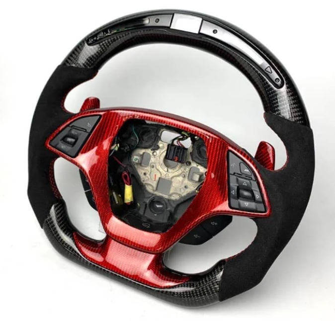 2014-2019 Chevrolet C7 Corvette Custom Carbon Fiber Steering Wheel w/ LED RPM Display LED headlight kit AutoLEDTech Oracle Lighting Trendz Flow Series RGBHaloKits OneUpLighting Morimoto