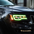 2014-2022 Jeep Grand Cherokee WK2 RGBW Flow Series XB LED DRL Projector Headlights