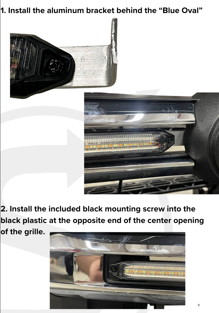 2024+ Ford F150 XLT STX Animated LED Grill Light Bars Kit PLUG & PLAY