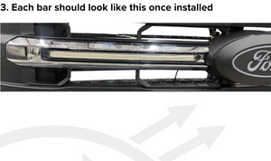 2024+ Ford F150 XLT STX Animated LED Grill Light Bars Kit PLUG & PLAY