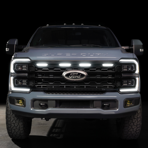 2023-2026+ Ford Super Duty White Amber LED XBG Grill Light Assembly - AutoLEDTech.com