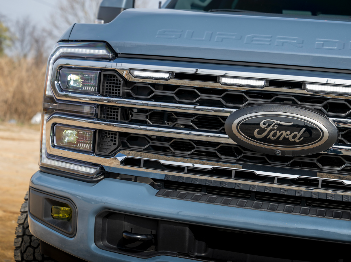 2023-2026+ Ford Super Duty White Amber LED XBG Grill Light Assembly - AutoLEDTech.com