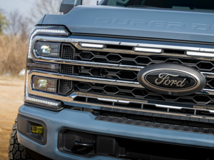 2023-2026+ Ford Super Duty White Amber LED XBG Grill Light Assembly - AutoLEDTech.com