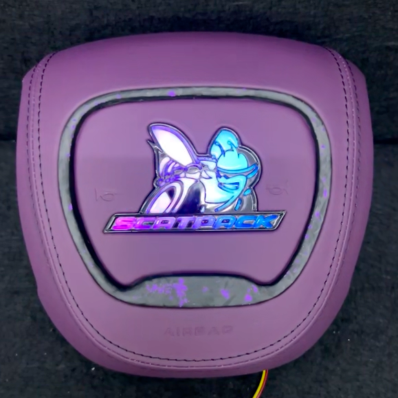 Scatpack Bee RGB LED Custom Airbag Cover - AutoLEDTech.com