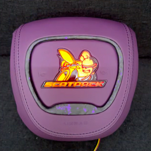 Scatpack Bee RGB LED Custom Airbag Cover - AutoLEDTech.com