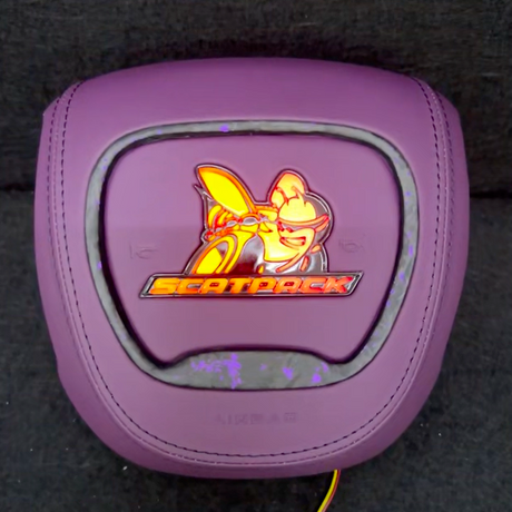 Scatpack Bee RGB LED Custom Airbag Cover - AutoLEDTech.com