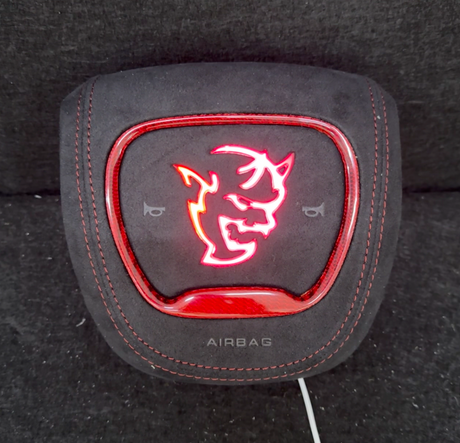 Dodge SRT Demon RGB LED Custom Airbag Cover - AutoLEDTech.com
