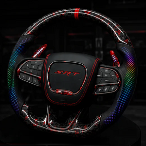 RGB LED Perforated Leather For Steering Wheels - AutoLEDTech.com