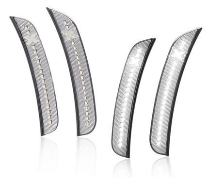 2015-2023 Chrysler 300 SCANNING White LED Smoked Side Marker Lights - AutoLEDTech.com